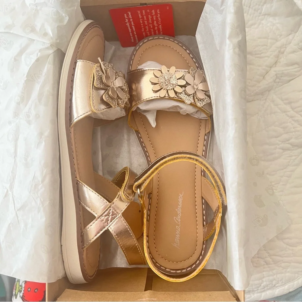 Hanna Andersson Gold Sandals